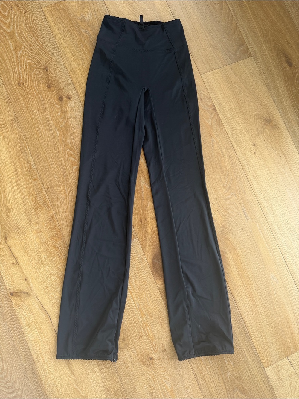 SKIMS Black High-Waist Wide-Leg Active Pants